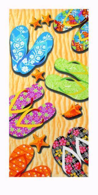 Summer Microfiber Printed Beach Towels, Various Designs